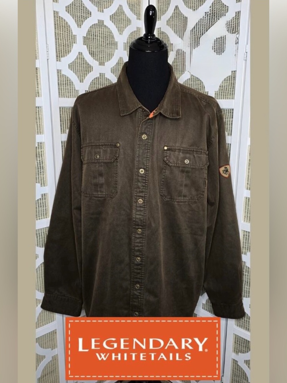 Legendary Whitetails Men's Brown Journeyman Plaid Flannel Lined Jacket Size 2XT